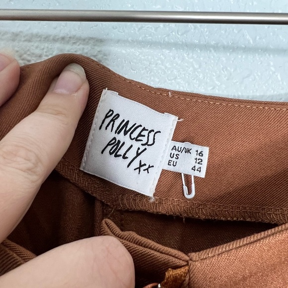 Princess Polly NWOT Mansfield Brown Wide Leg Pants - Picture 6 of 8